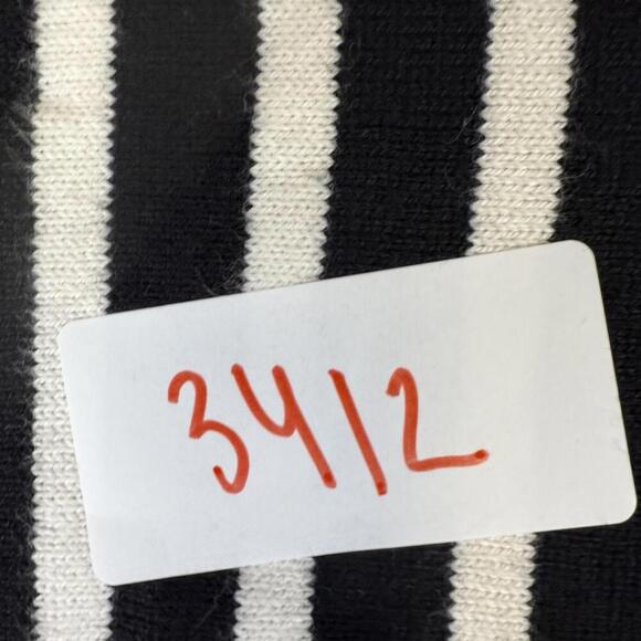 Madewell Black & White Stripe Short Sleeve Knit Top W/Pockets Size Small - Picture 7 of 7